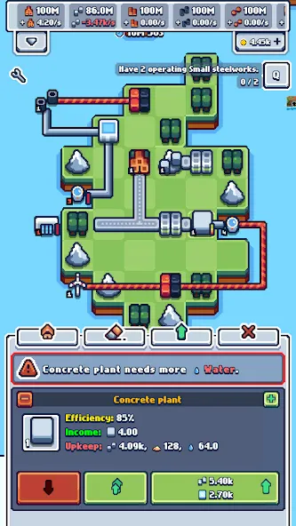 Production Chain Tycoon [MOD: безлимитные деньги и ресурсы] Screenshot 2