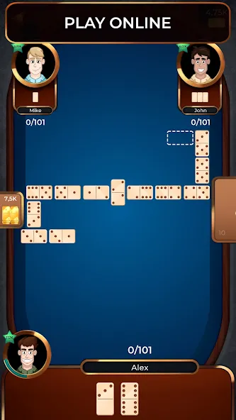 Dominoes Online [MOD: без рекламы и бесконечные монеты] Screenshot 1