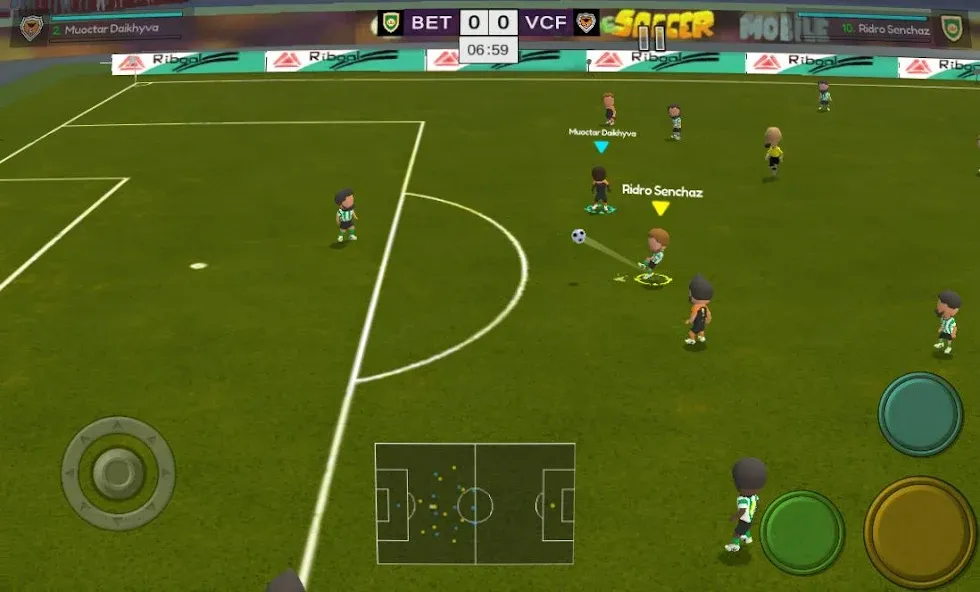 Super Arcade Soccer Mobile [MOD: безлимитные монеты и открытые команды] Screenshot 1