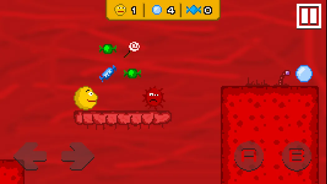 Kolobok Adventures inside Fox [MOD: много монет и все уровни] Screenshot 4