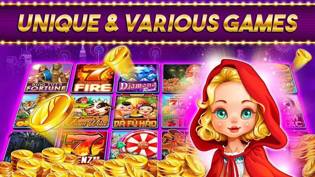 Casino Frenzy - Slot Machines [MOD: безлимитные монеты и бонусы] Screenshot 3