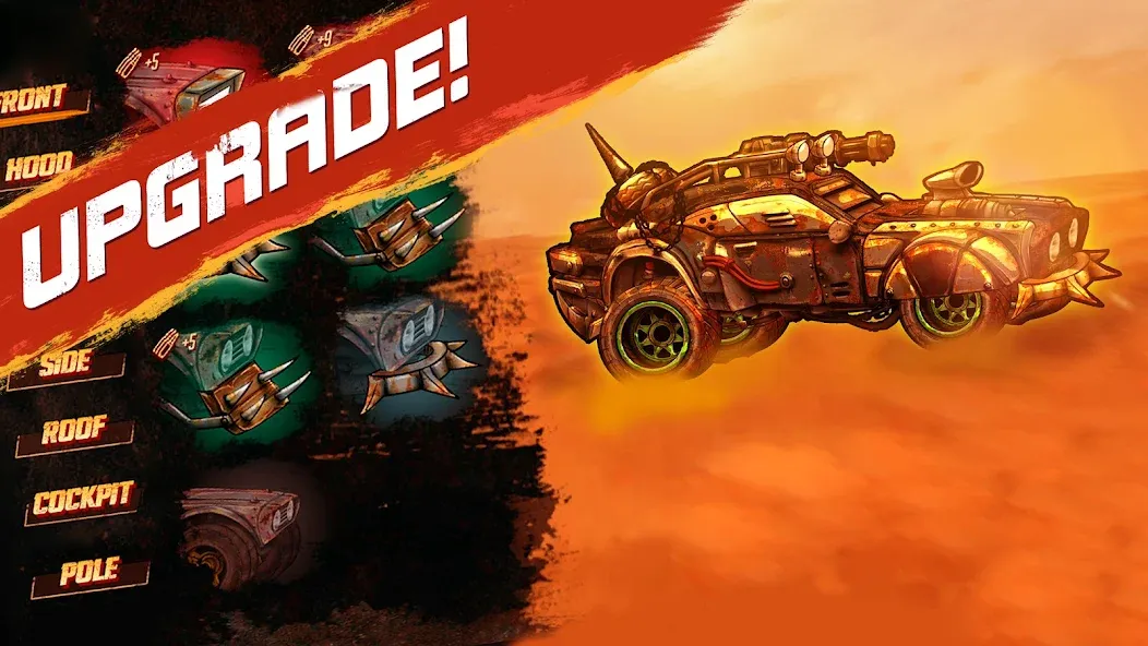 Road Warrior: Nitro Car Battle [MOD: безлимитное топливо и улучшенные машины] Screenshot 5