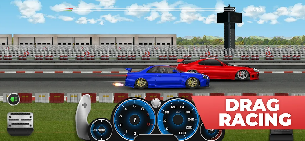 Project Drag Racing [MOD: безлимитные деньги и все машины открыты] Screenshot 1