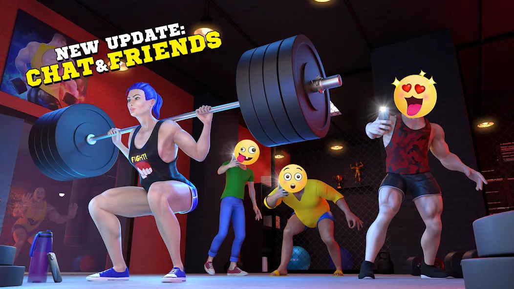 Fitness Gym Bodybuilding Pump [MOD: безлимитные деньги и энергия] Screenshot 1