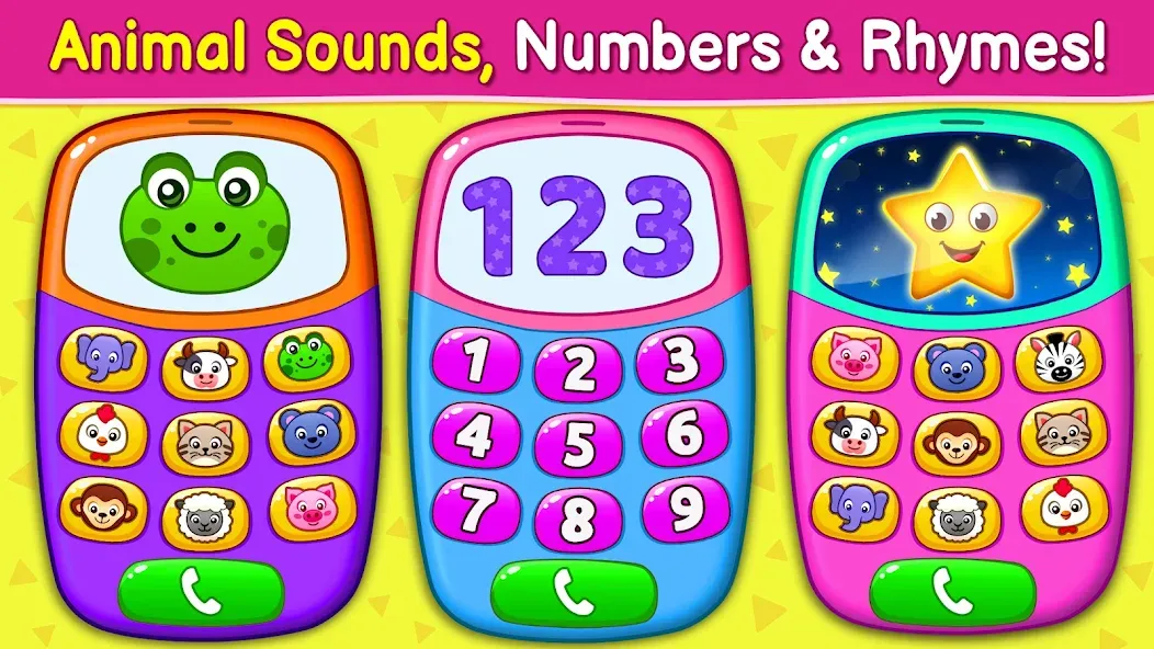 Baby Games: Piano &amp; Baby Phone [MOD: разблокированы все функции и песни] Screenshot 1