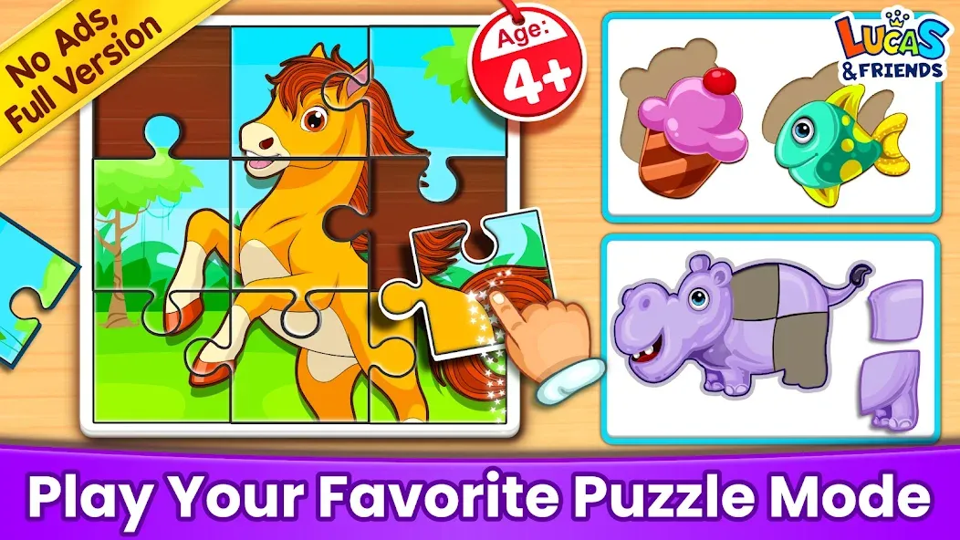 Puzzle Kids: Jigsaw Puzzles [MOD: открыты все пазлы и уровни] Screenshot 1