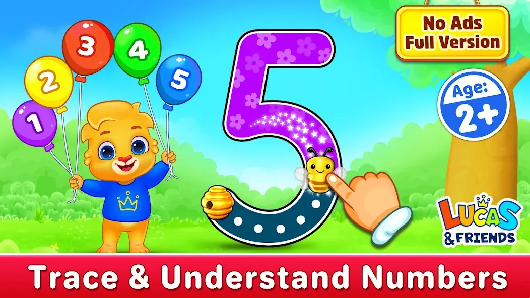 123 Numbers - Count &amp; Tracing [MOD: все числа разблокированы и без рекламы] Screenshot 1