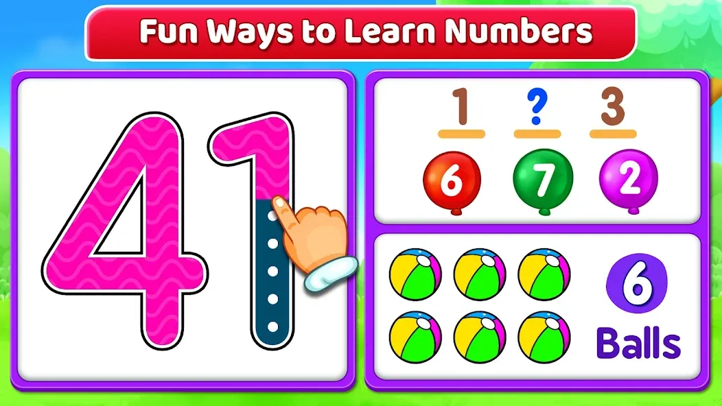 123 Numbers - Count &amp; Tracing [MOD: все числа разблокированы и без рекламы] Screenshot 2