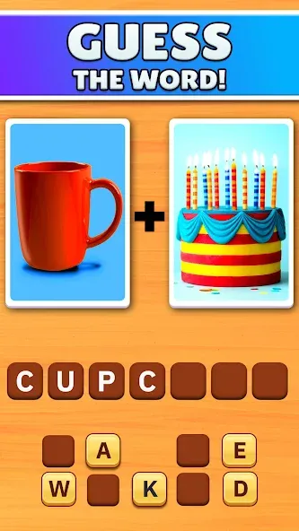 Word Pics - Word Games [MOD: безлимитные подсказки и открыты все уровни] Screenshot 1