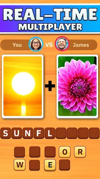 Word Pics - Word Games [MOD: безлимитные подсказки и открыты все уровни] Screenshot 3