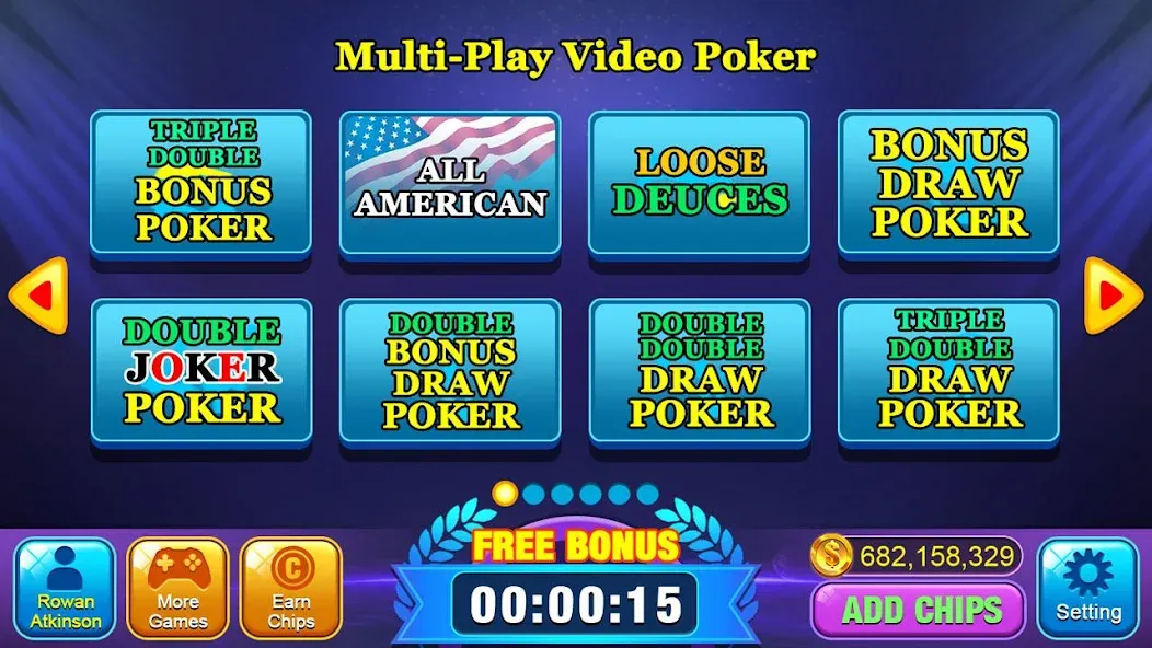 Video Poker Games - Multi Hand [MOD: много фишек и все руки открыты] Screenshot 2