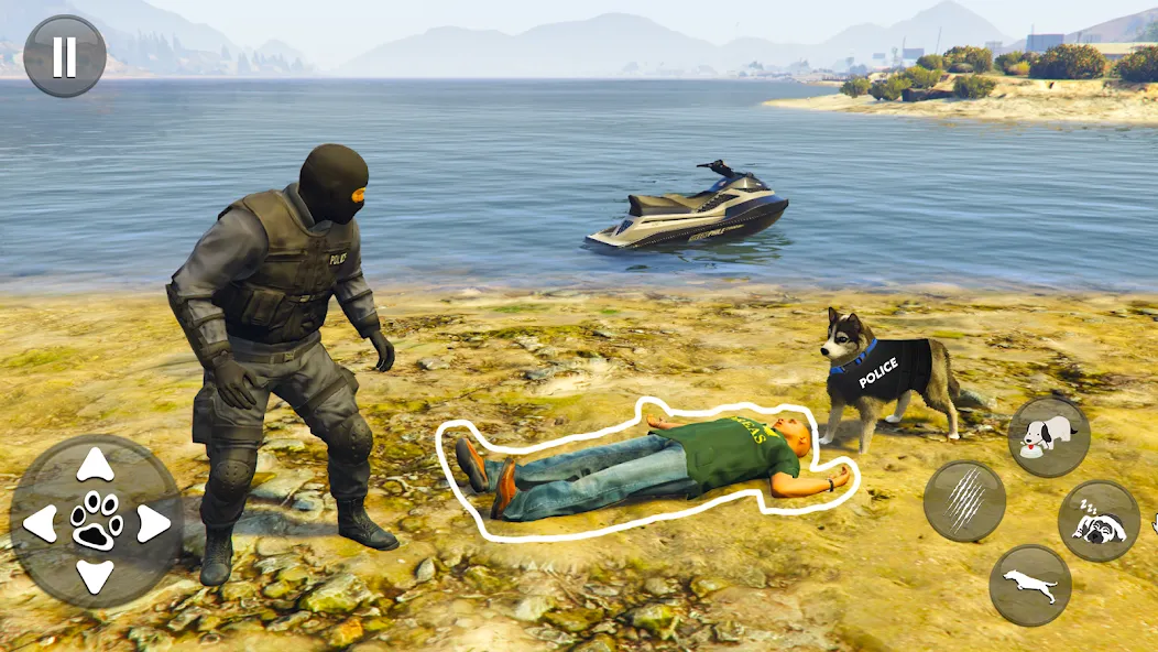 Toby Police Dog Sim: Dogs Game [MOD: много денег и открыты уровни] Screenshot 1