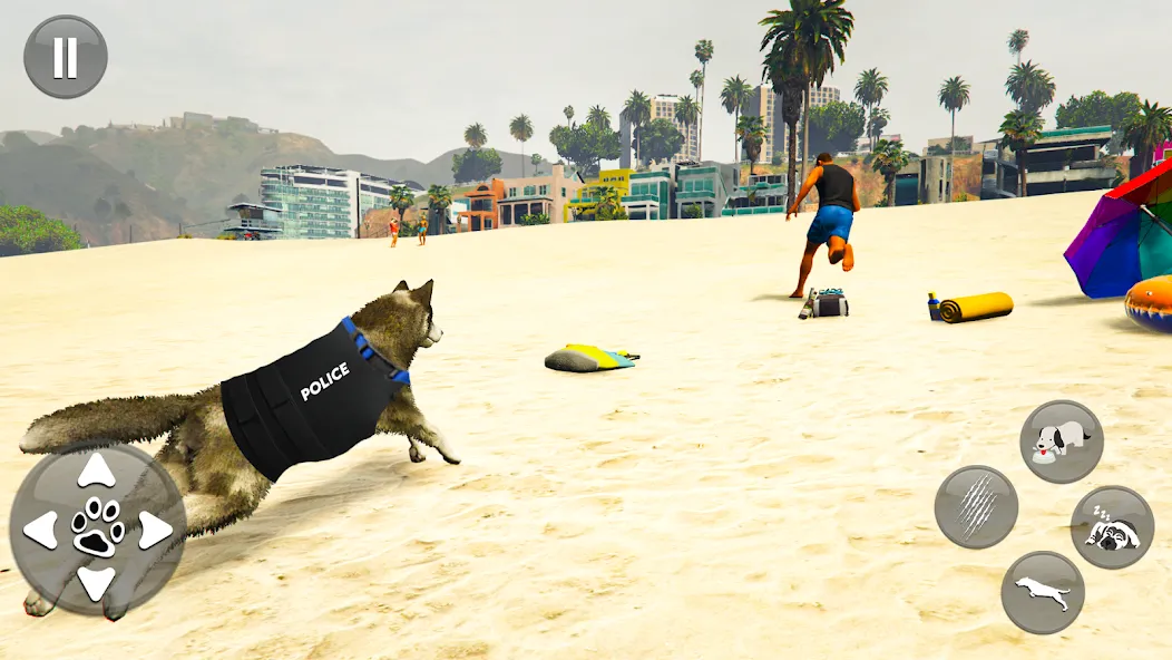 Toby Police Dog Sim: Dogs Game [MOD: много денег и открыты уровни] Screenshot 4