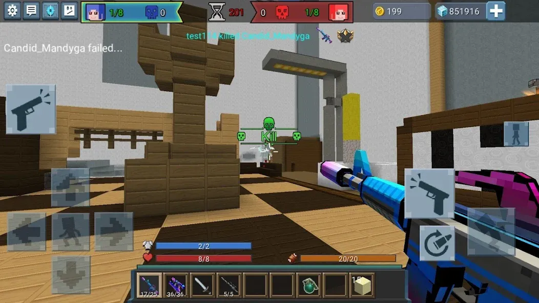 Build and Shoot [MOD: безлимитные ресурсы и оружие] Screenshot 4