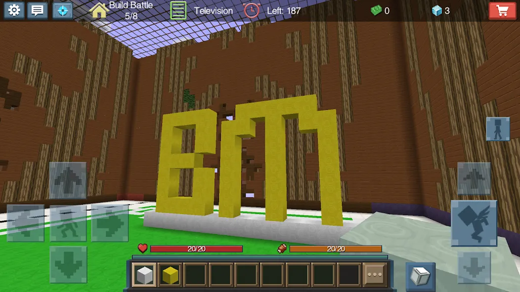 Build Battle [MOD: безлимитные ресурсы и все блоки] Screenshot 3