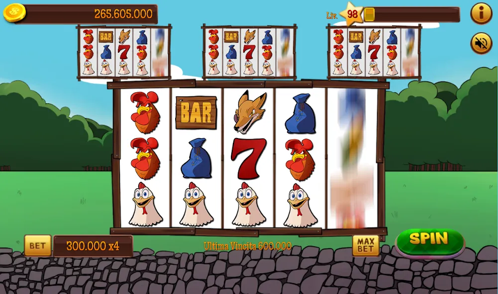 Slot Gallina 4 [MOD: безлимитные монеты и бонусы] Screenshot 3
