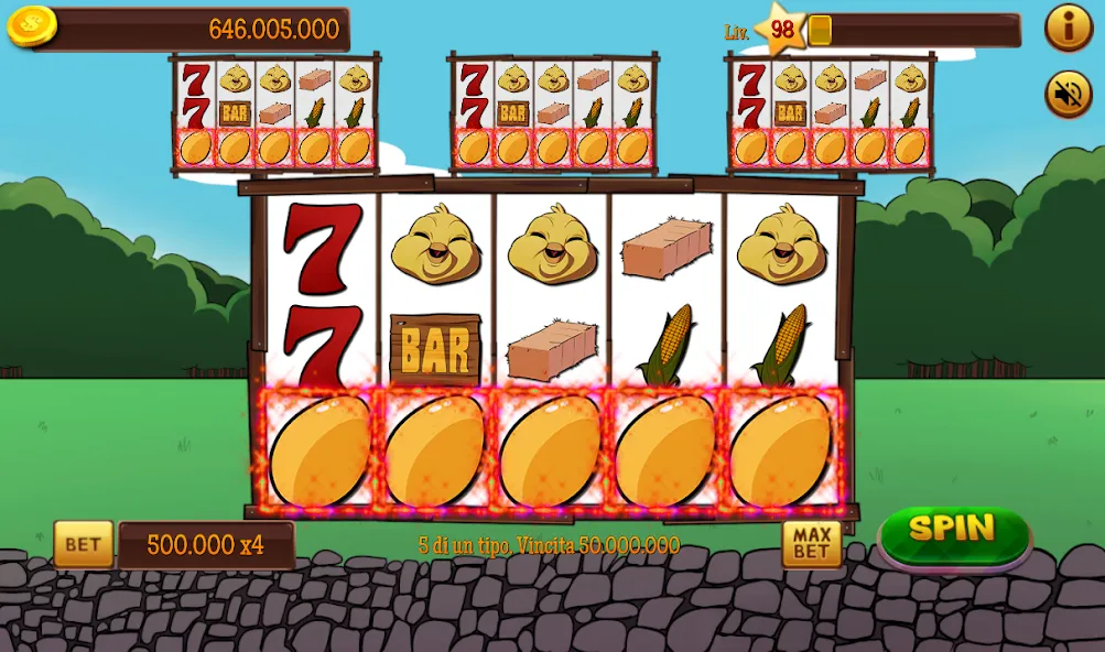 Slot Gallina 4 [MOD: безлимитные монеты и бонусы] Screenshot 5