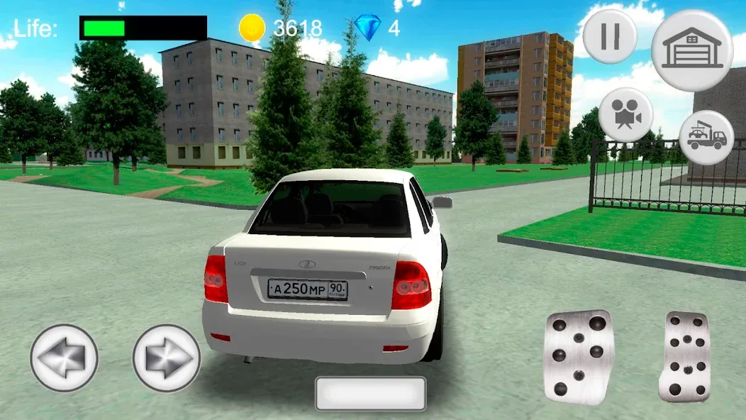 Лада Приора - русская машина [MOD: безлимитные деньги и топливо] Screenshot 1