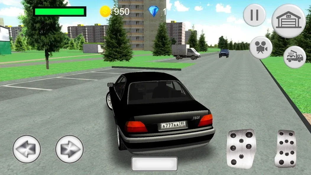 Игра машины в городе [MOD: безлимитные деньги и топливо] Screenshot 1
