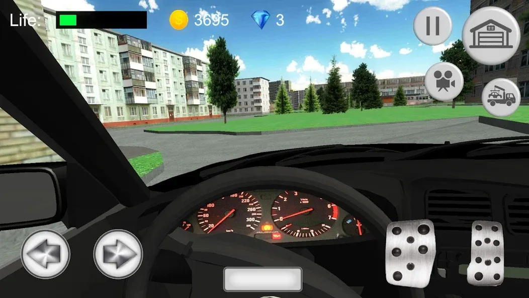Игра машины в городе [MOD: безлимитные деньги и топливо] Screenshot 3