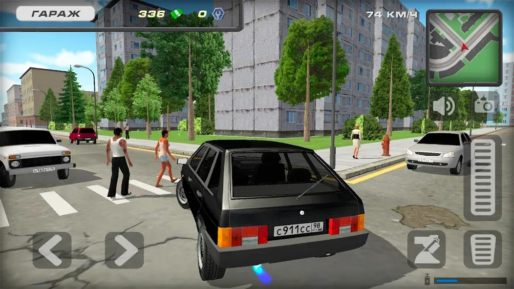 Lada 2109 Russian Car Driver [MOD: безлимитные деньги и открытые машины] Screenshot 2