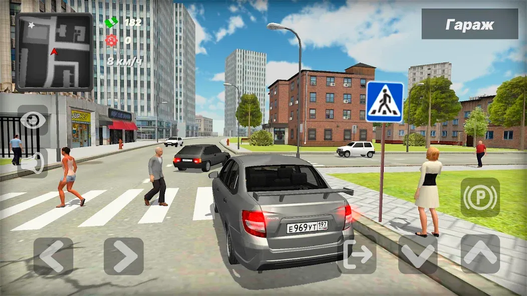 Лада Гранта. Игра про машины [MOD: безлимитные деньги и все машины] Screenshot 2