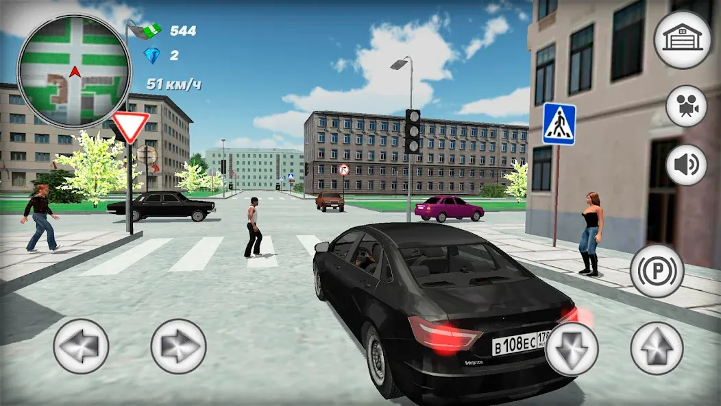 Русская тачка Лада Веста [MOD: безлимитные деньги и все машины] Screenshot 3