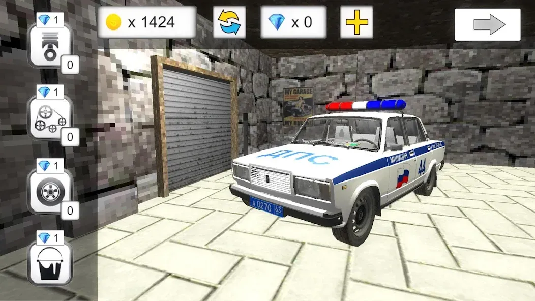 Стив ВАЗ 2107 ДПС Лада Семерка [MOD: бесконечные деньги и тюнинг ваз] Screenshot 4