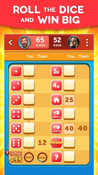 YAHTZEE With Buddies Dice Game [MOD: безлимитные монеты и кубики] Screenshot 1
