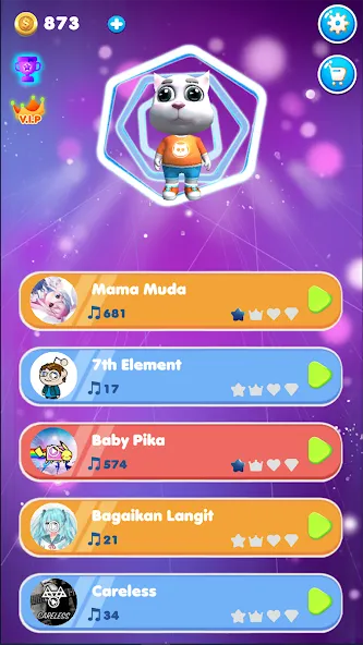 EDM Tom: Cat Dancing Tiles [MOD: безлимитные монеты и все песни] Screenshot 1