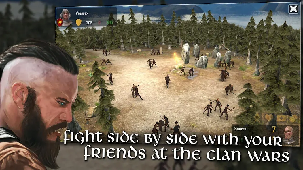 Vikings at War [MOD: безлимитные ресурсы и усиленные викинги] Screenshot 1
