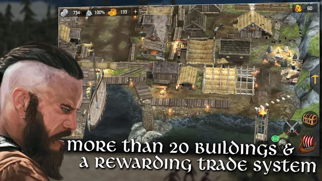 Vikings at War [MOD: безлимитные ресурсы и усиленные викинги] Screenshot 5