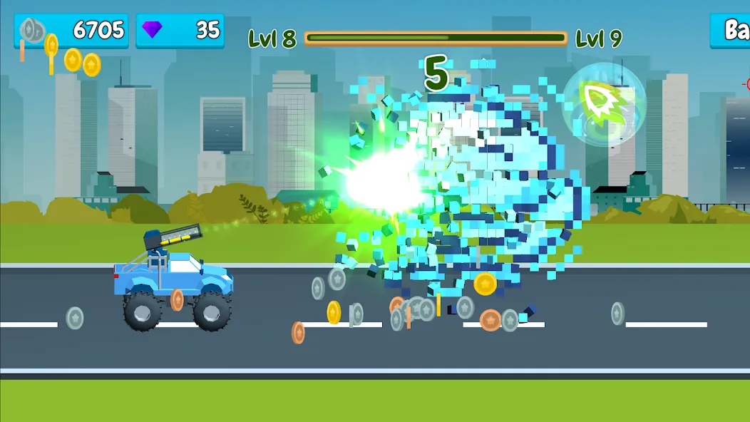 Rusher Crusher: Demolition! [MOD: безлимитные деньги и усиленное оружие] Screenshot 4