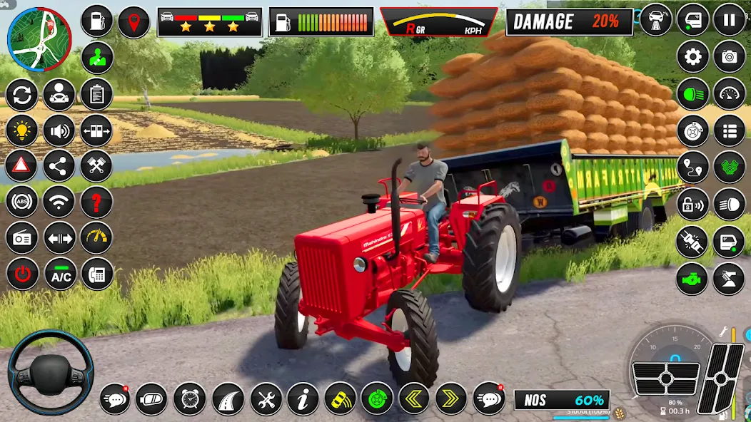 Indian Tractor Simulator Games [MOD: безлимитные деньги и топливо] Screenshot 1
