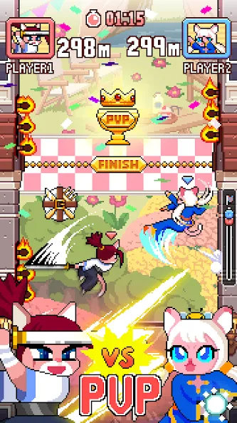 Cat Jump [MOD: бесконечные прыжки и разблокированные уровни] Screenshot 4