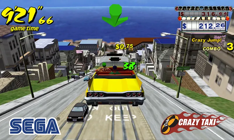 Crazy Taxi Classic [MOD: безлимитные деньги и открыты все машины] Screenshot 1