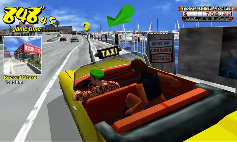 Crazy Taxi Classic [MOD: безлимитные деньги и открыты все машины] Screenshot 2