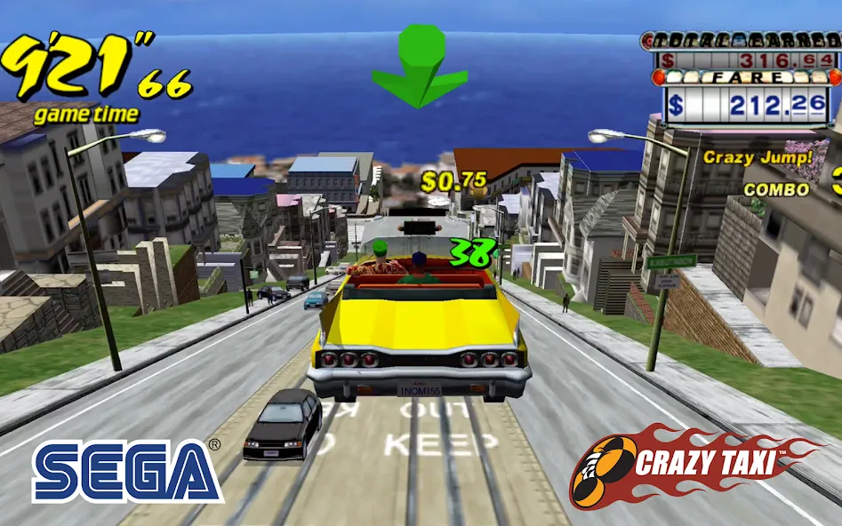 Crazy Taxi Classic [MOD: безлимитные деньги и открыты все машины] Screenshot 4