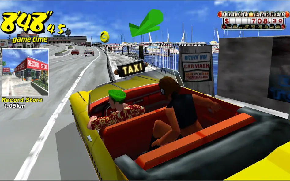 Crazy Taxi Classic [MOD: безлимитные деньги и открыты все машины] Screenshot 5