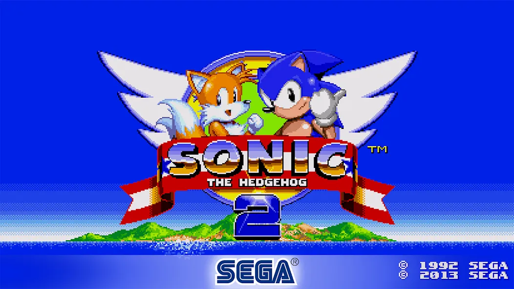 Sonic The Hedgehog 2 Classic [MOD: безлимитные кольца и все уровни открыты] Screenshot 1