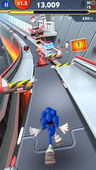 Sonic Dash 2: Sonic Boom Run [MOD: безлимитные кольца и разблокированы персонажи] Screenshot 3