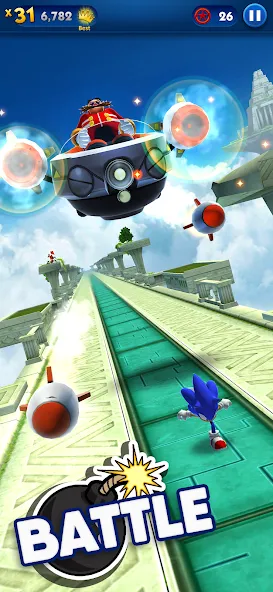 Sonic Dash - Endless Running [MOD: безлимитные монеты и разблокированные персонажи] Screenshot 3