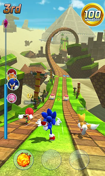 Sonic Forces - Running Game [MOD: безлимитные кольца и ускорение] Screenshot 1