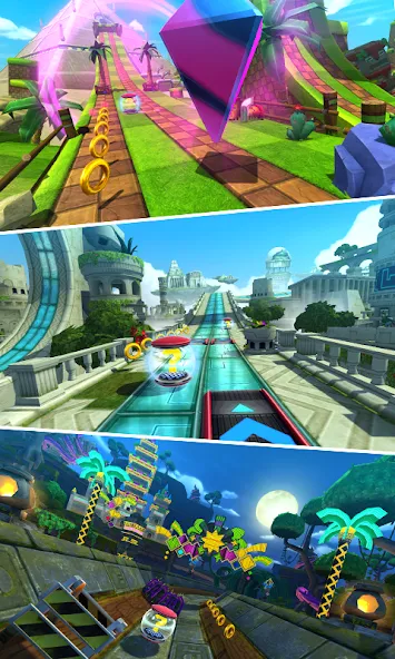 Sonic Forces - Running Game [MOD: безлимитные кольца и ускорение] Screenshot 2