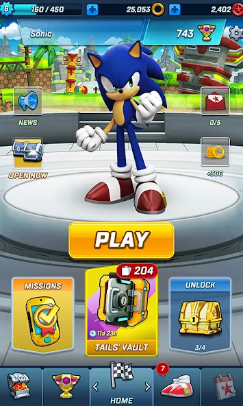 Sonic Forces - Running Game [MOD: безлимитные кольца и ускорение] Screenshot 3
