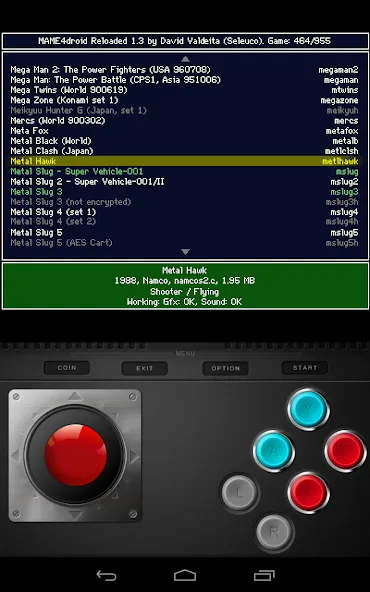 MAME4droid  (0.139u1] [MOD: улучшенная совместимость и быстрая загрузка] Screenshot 2