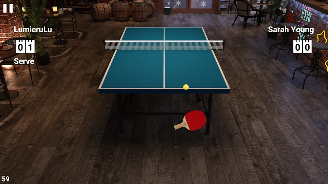 Virtual Table Tennis [MOD: безлимитные монеты и все ракетки] Screenshot 2