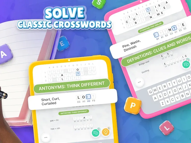 Acrostics－Cross Word Puzzles [MOD: безлимитные подсказки и монеты] Screenshot 5