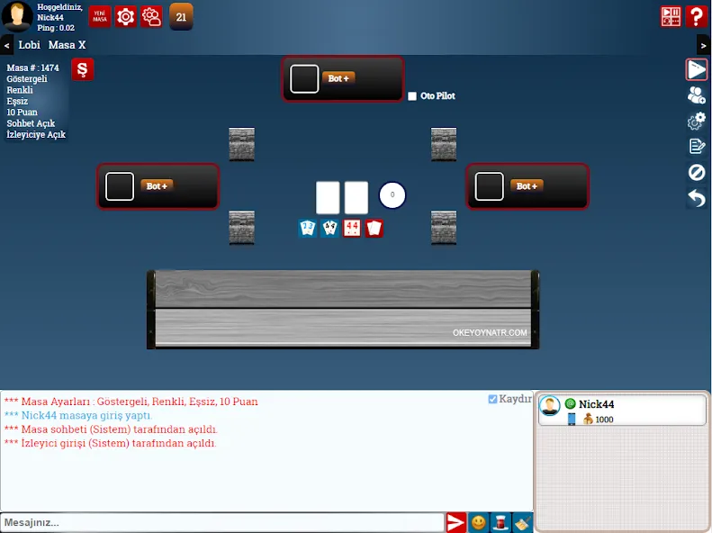 SevgiOkey.Com - Okey Oyna [MOD: безлимитные подсказки и отключена реклама] Screenshot 5