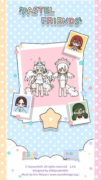 Pastel Friends : Dress Up Game [MOD: разблокированы все наряды и аксессуары] Screenshot 1